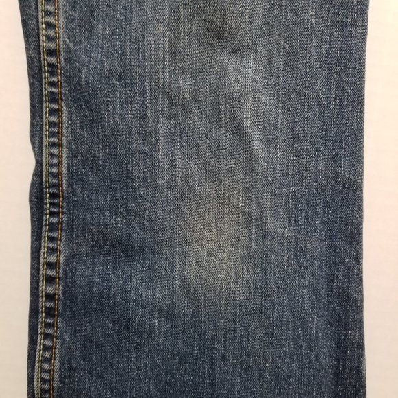 Old Navy jeans 4 Bootcut Just Below Waist lightly distressed denim VINTAGE - Picture 7 of 16
